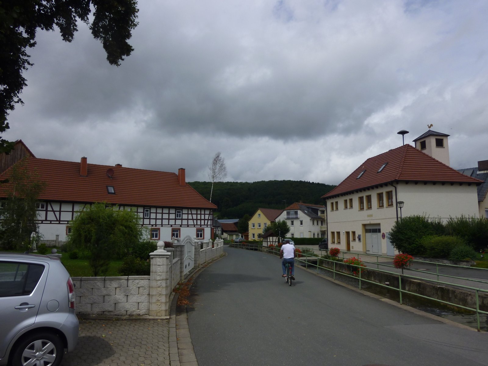 Blick auf das Dorfzentrum von Stublang einem Stadtteil von Bad Staffelstein. | Bad Staffelstein in Germany
