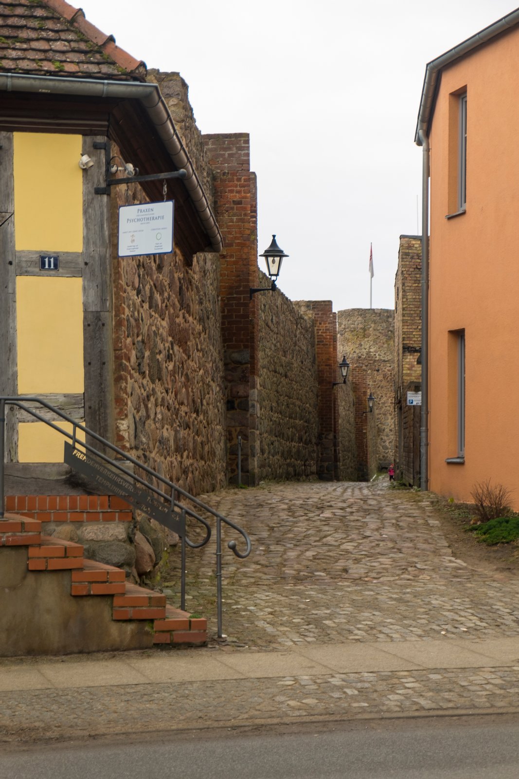historische Stadtmauer am Akzisehaus, Templin | Templin in Germany