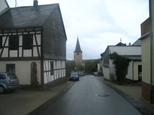Ortsmitte Mannebach im Hunsrück | Beltheim in Germany