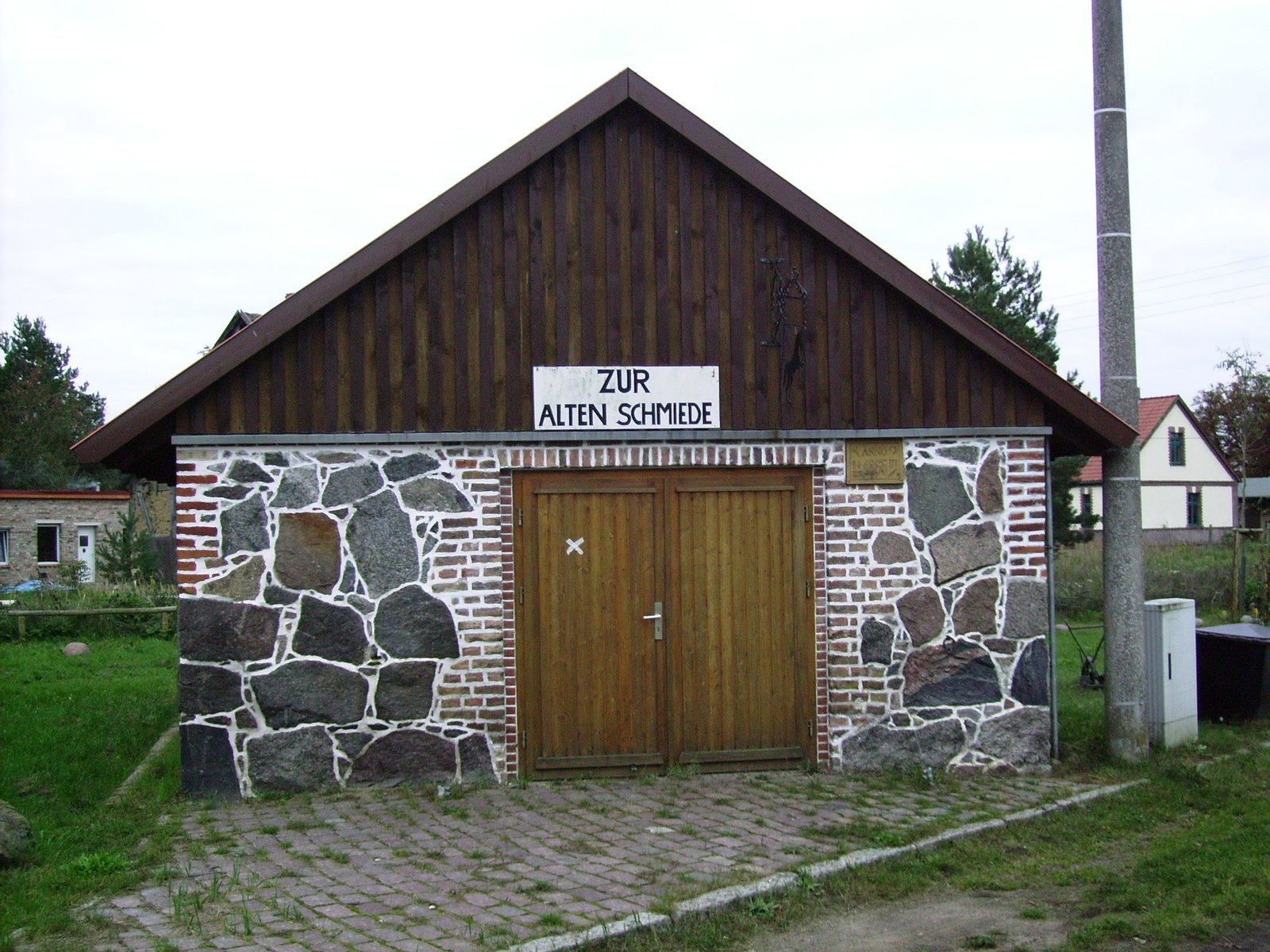Alte Dorfschmiede in Gorkow aus Blickrichtung Norden. | Löcknitz in Germany