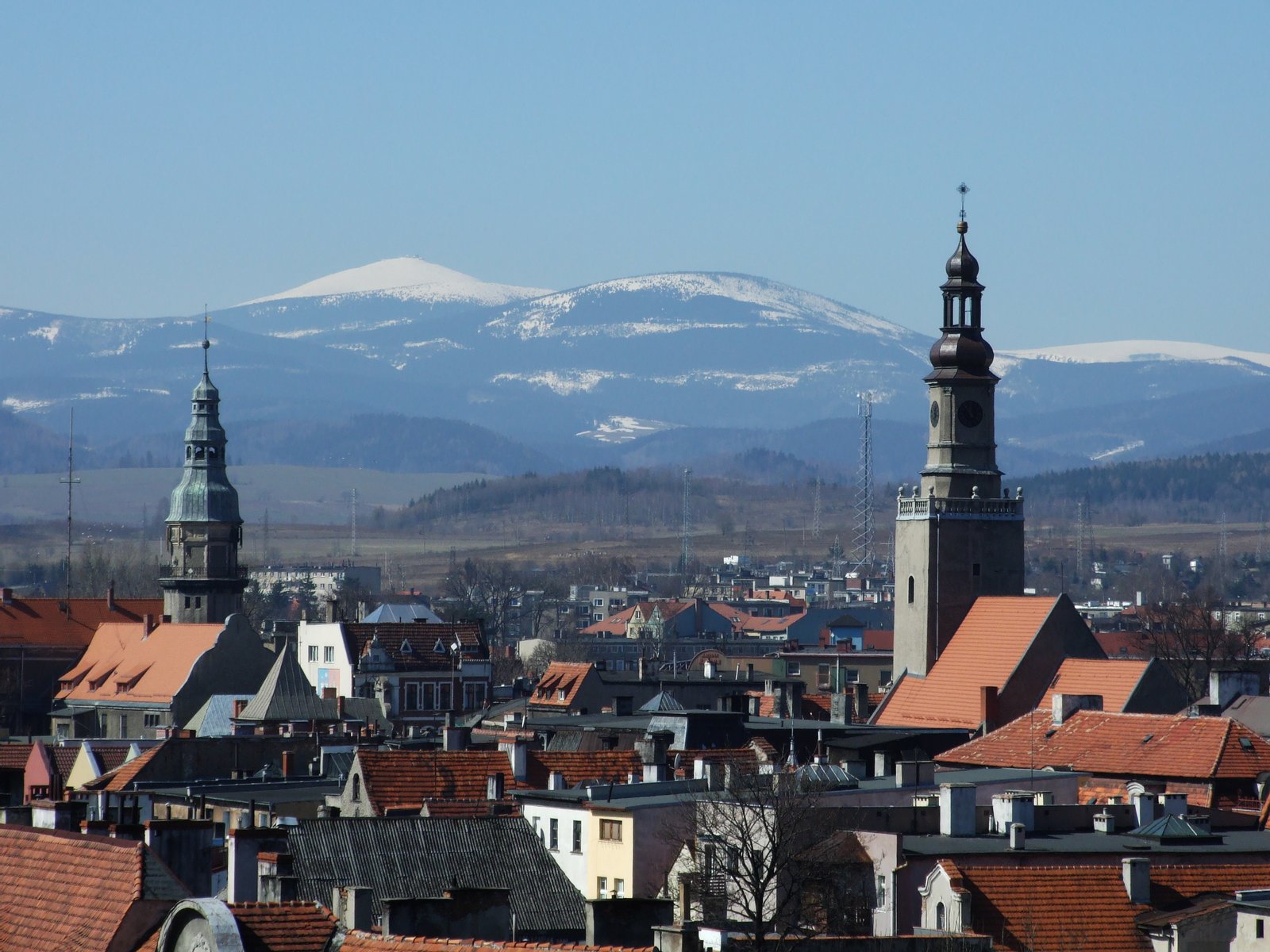 Kamienna Góra seen from Zamkowa Hill. | Kamienna Góra in Poland
