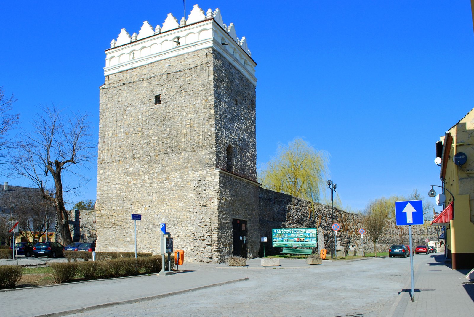 The tower and ramparts of Krapkowice | Krapkowice in Poland
