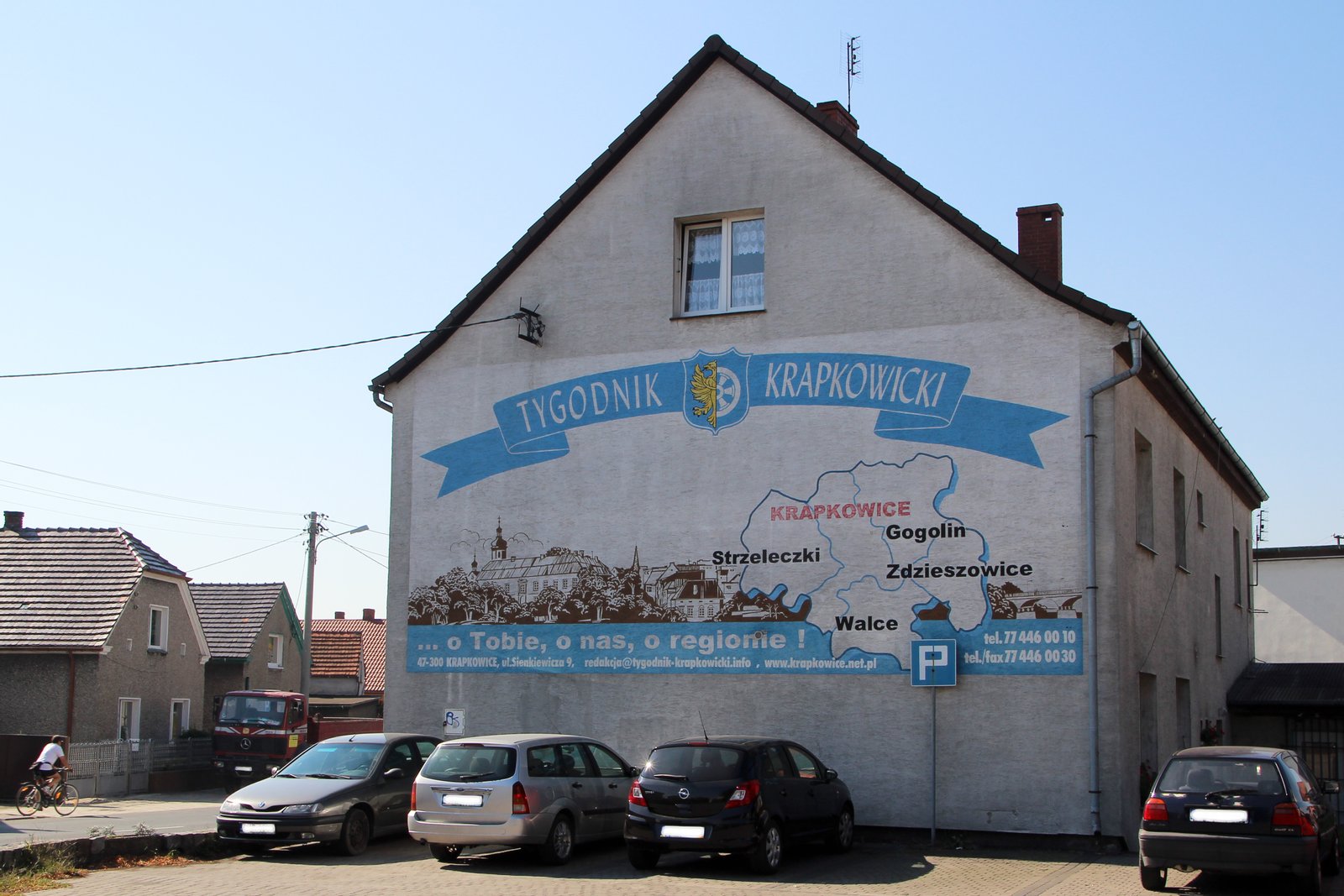 Mural Tygodnik Krapkowicki w Krapkowicach – miasto w Polsce, w województwie opolskim. | Krapkowice in Poland