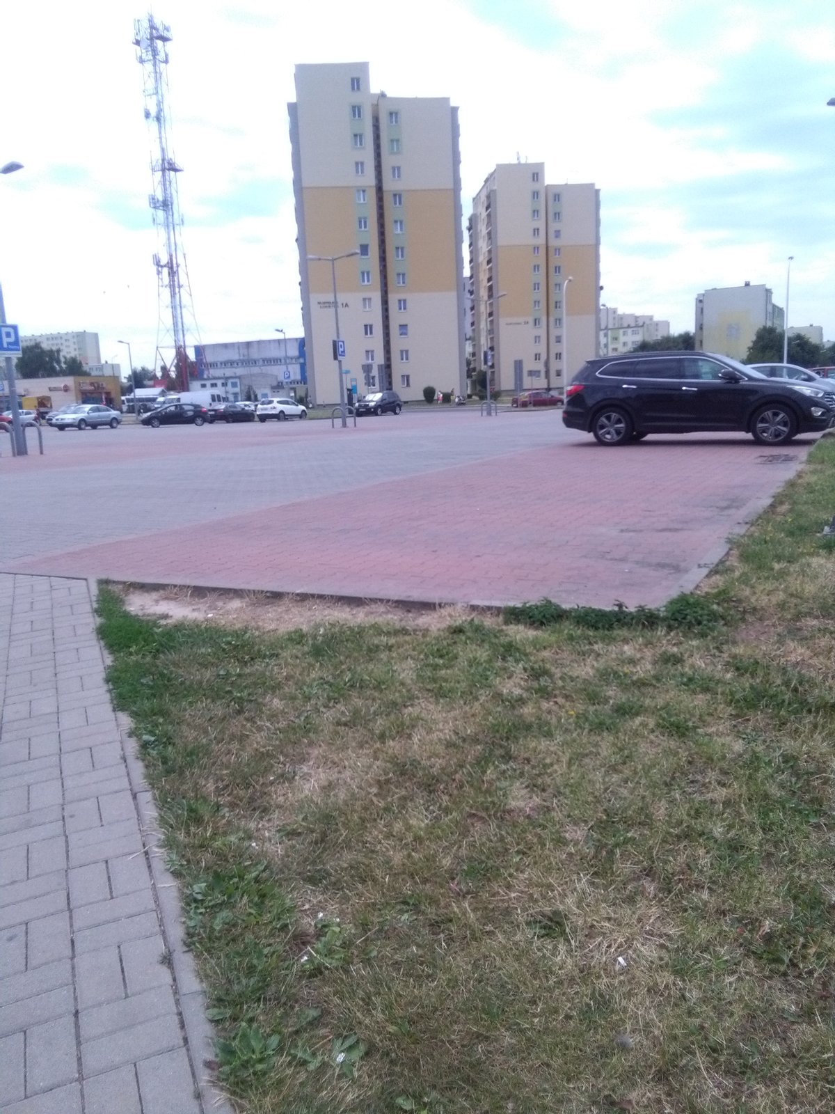 Miasto Sieradz widziane z ulicy. Sarańskiej (jedne z Sieradzkich wieżowców) | Sieradz in Poland