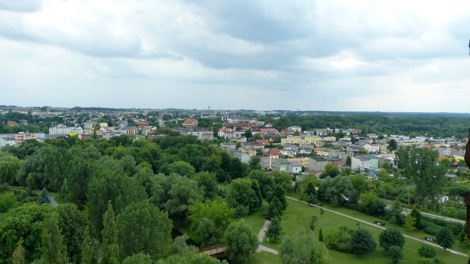 Brodnica widziana z wieży dawnego zamku | Brodnica in Poland