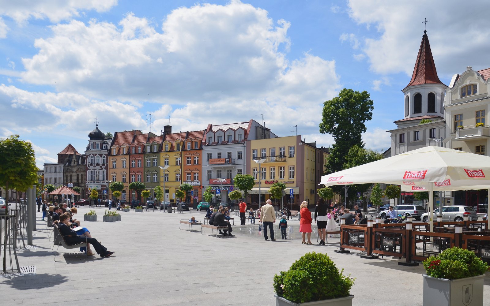 Duży Rynek w Brodnicy, pierzeja zachodnia | Brodnica in Poland