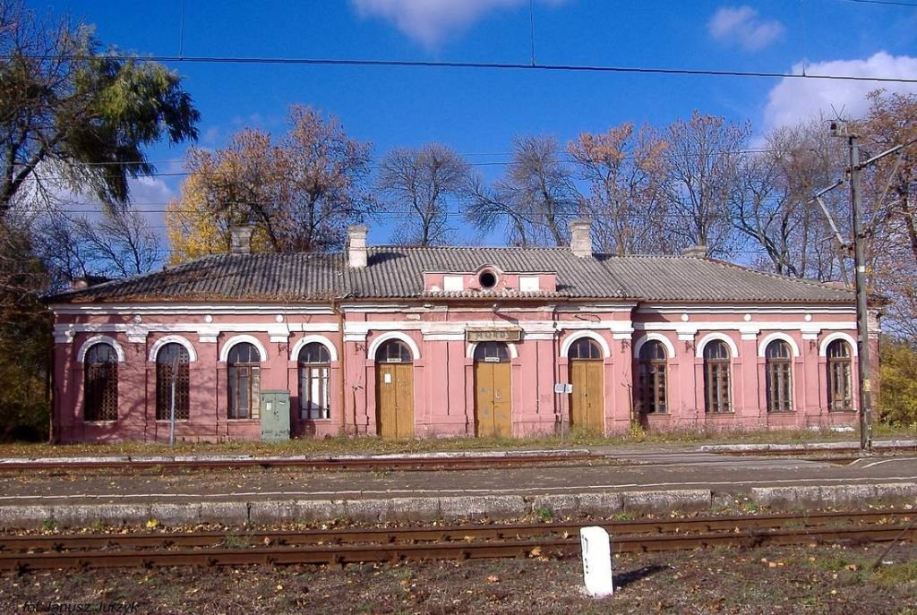 Dworzec kolejowy w Mordach. | Mordy in Poland