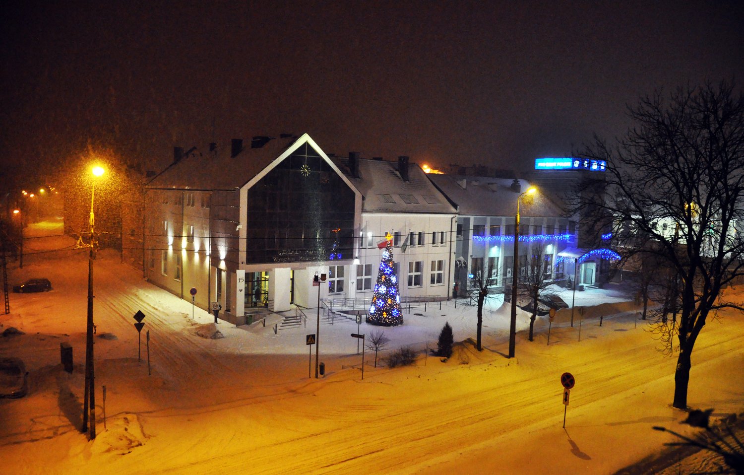 City Hall in winter | Wysokie Mazowieckie in Poland