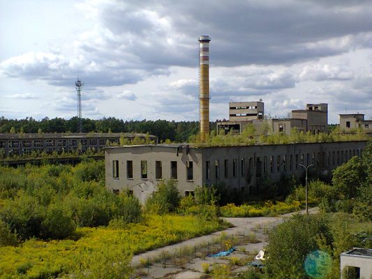 Ruiny Zakładu Płyt Pilśniowych i Wiórowych w Rucianem-Nidzie | Ruciane-Nida in Poland