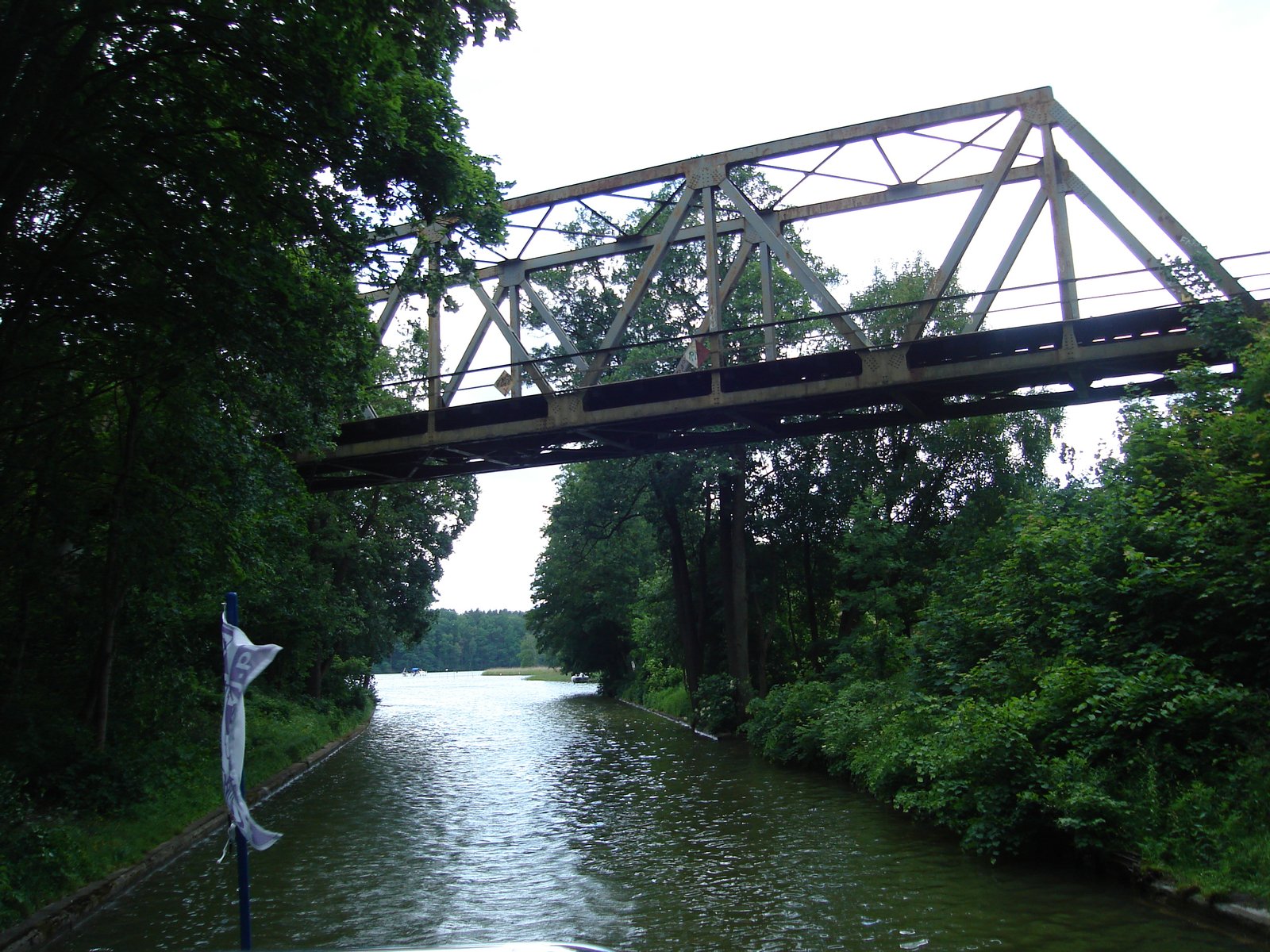 Most kolejowy nad kanałem Nidzkim. | Ruciane-Nida in Poland