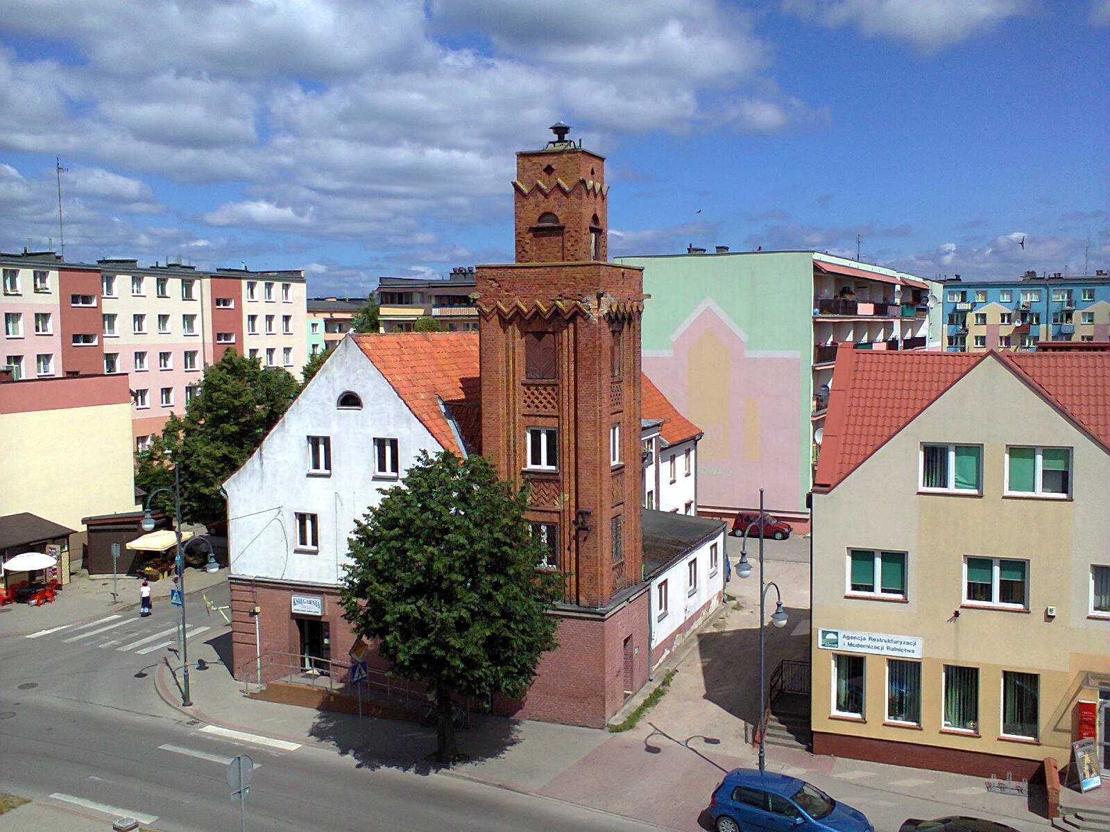 Stara remiza strażacka wraz z wieżą w Piszu | Pisz in Poland
