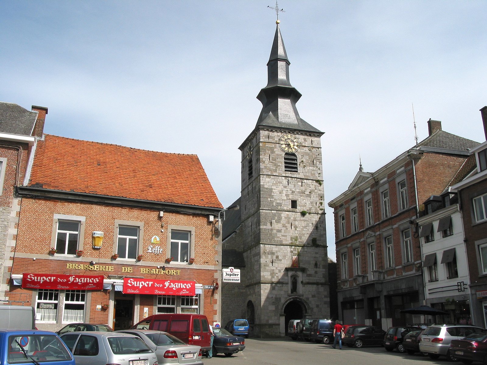  Florennes   (Belgium), place de l’Hôtel de Ville - The Saint-Gangulphe’s collegiate church (1755-1756). | Florennes in Belgium