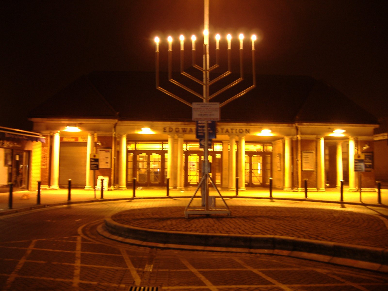 Edgware station menorah | Edgware in United Kingdom