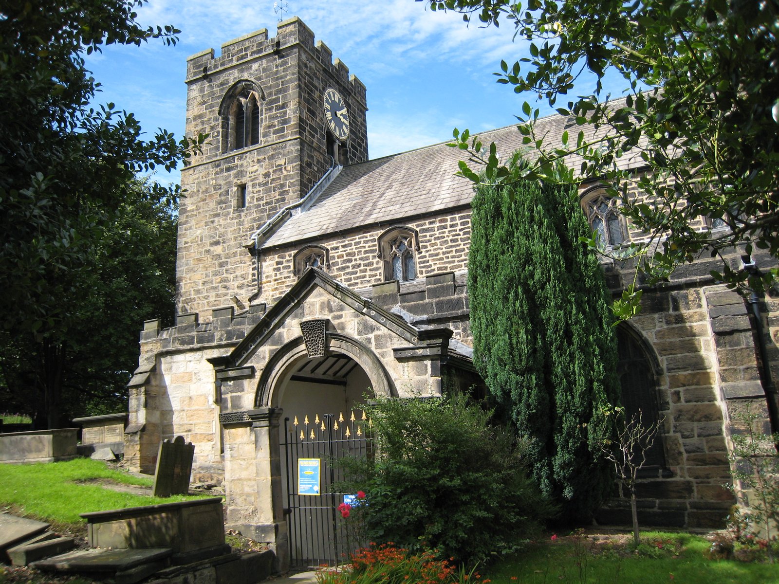 All Saints Parish Church, Kirkgate, Otley, LS21.  Exterior main entrance and tower. | Otley in United Kingdom