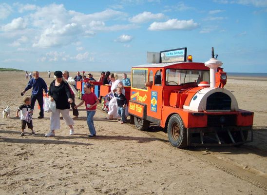 Mablethorpe's famous Sand Train during Summer 2007. | Mablethorpe in United Kingdom