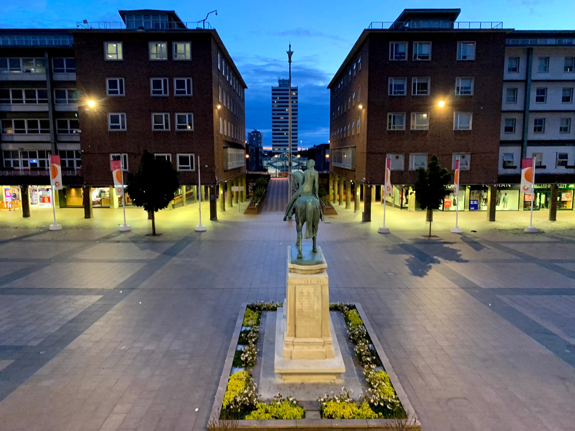Broadgate Square, the square located right in the middle of the city centre of the city of Coventry, West Midlands, United Kingdom | Coventry in United Kingdom