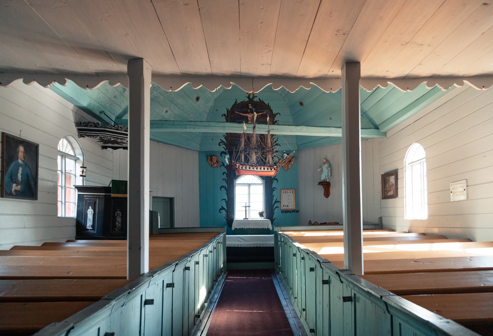 Nötö kapell interiör | Nötö in Finland