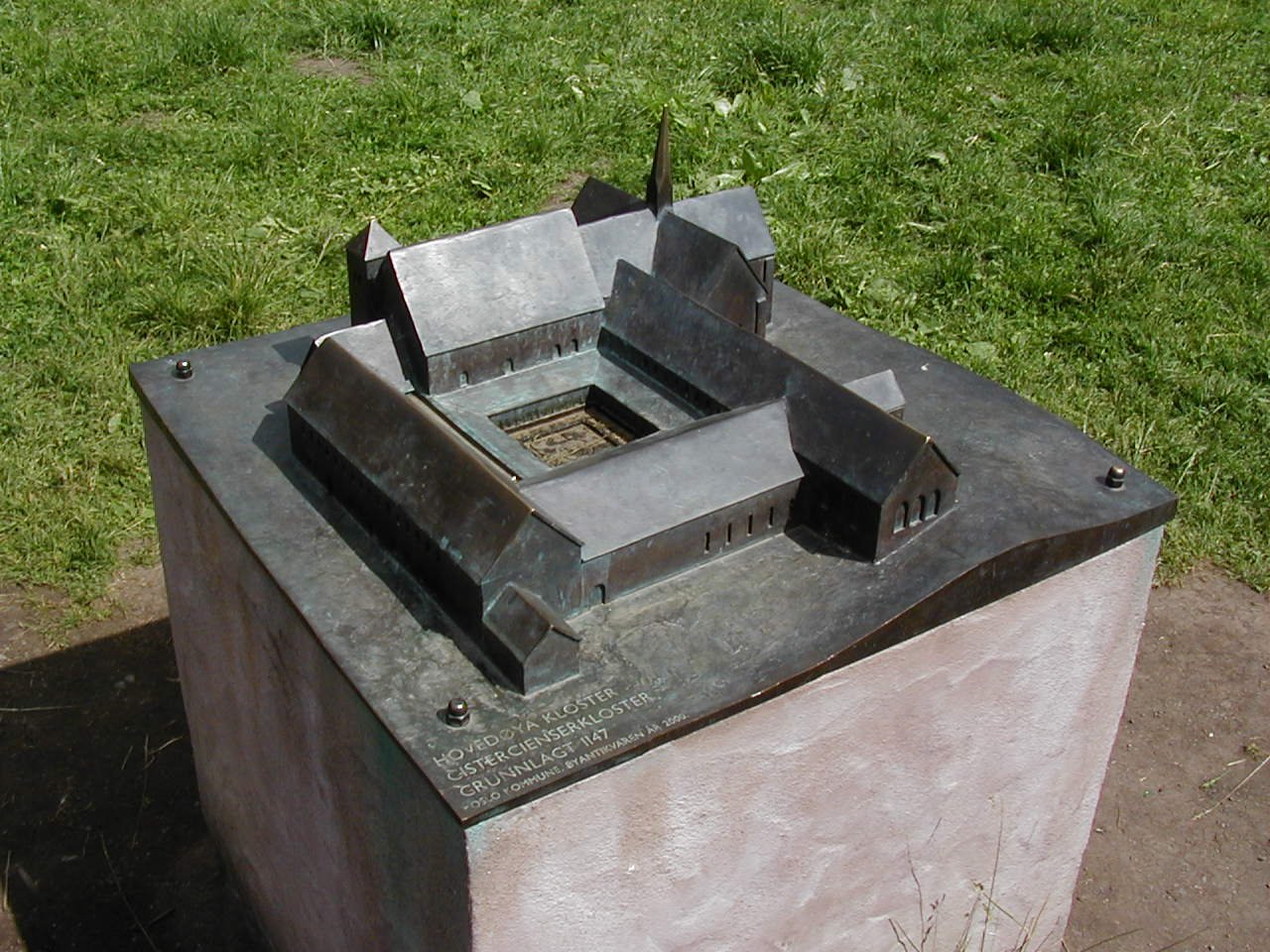 Reconstituted model of the abbey/Maquette reconstituée du monastère | Hovedøya in Norway