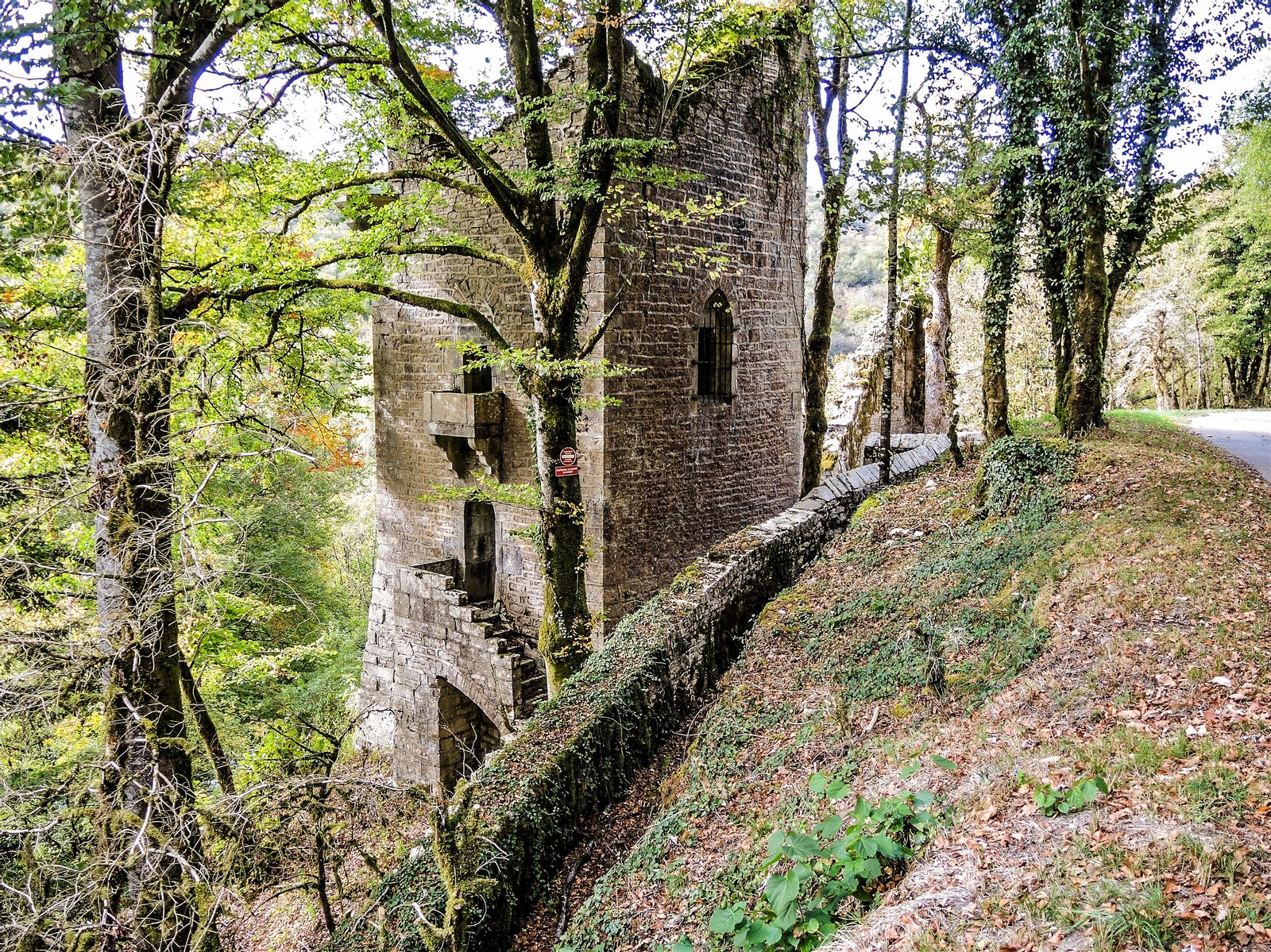 Château médiéval ruiné, (ou tour de guet médiévale). Buillon. Doubs | Chenecey-Buillon in France