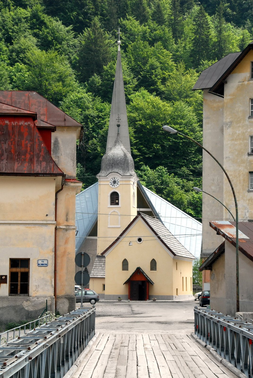 Church Saint Anna at the locality Cave del Predil (Raibl) in the community Tarvisio, province of Udine, region Friuli-Venezia Giulia, Italy | Cave del Predil in Italy