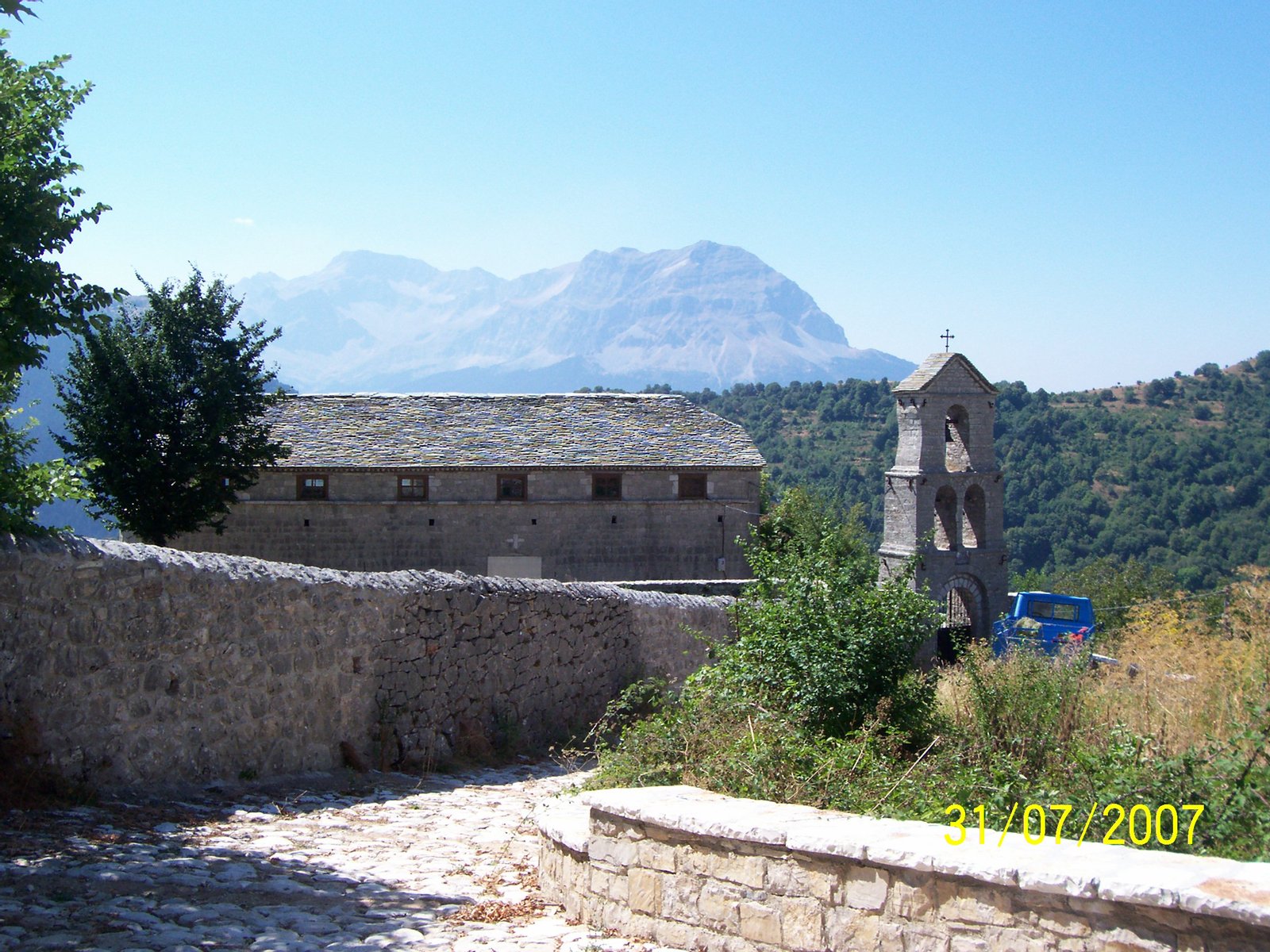 Trinity church in Kalarrytes, Greece. The church was originally built in 1818. | Kalarites in Greece