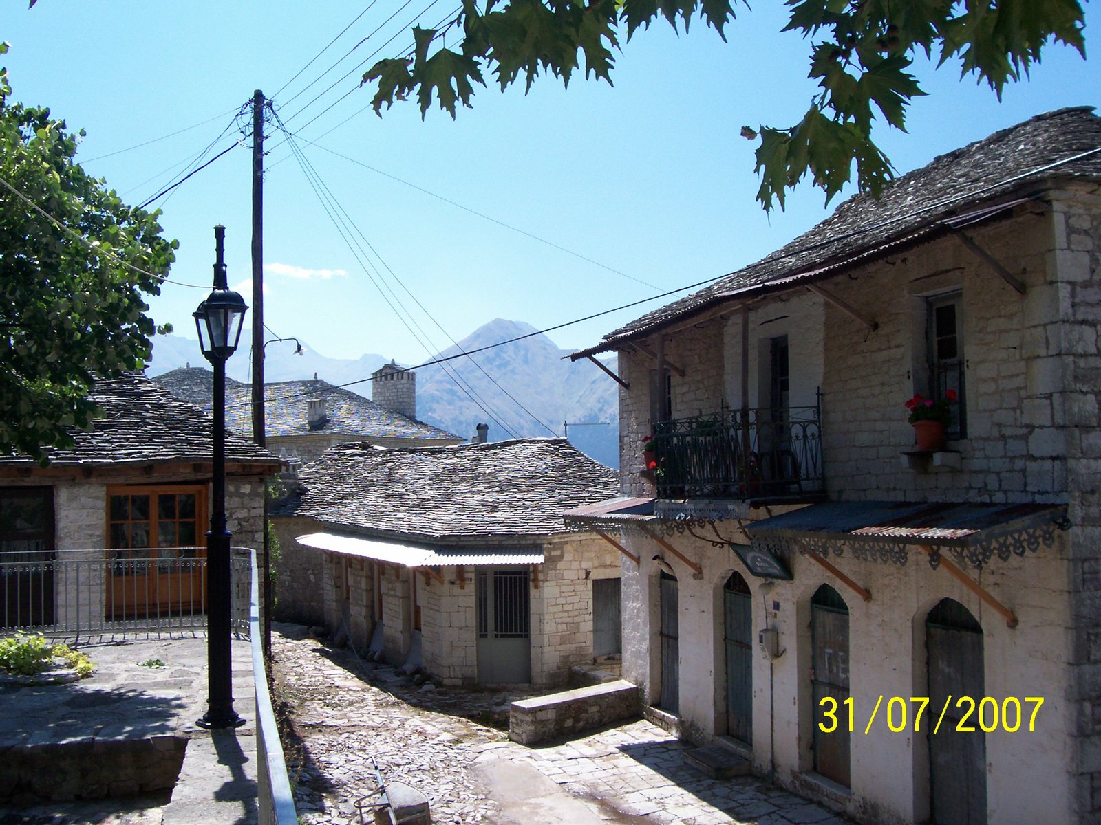 Street in Kalarrytes | Kalarites in Greece