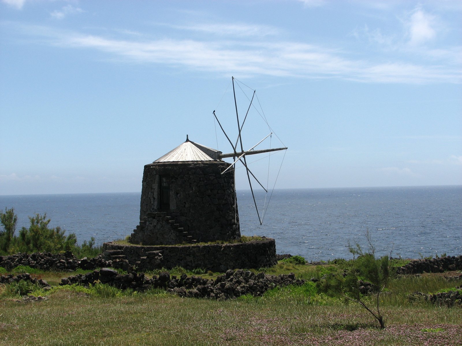 A traditional windmill from the island of Corvo, Azores (classified as cultural heritage). | Ilha do Corvo in Portugal