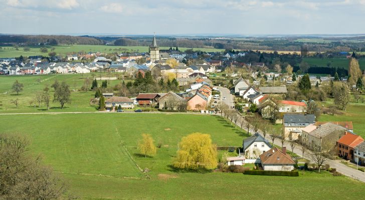 Panorama vu Bäerdref (vum Aquatower aus) | Berdorf in Luxembourg