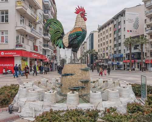 Statue of the Rooster – city symbol in Denizli, Turkey | Denizli in Turkey