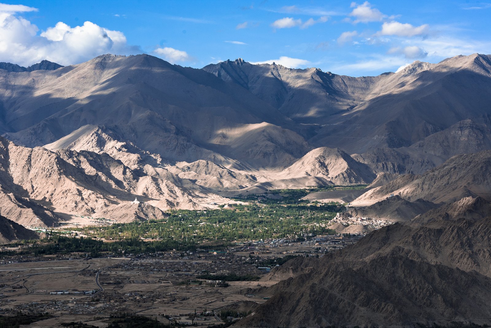 Leh viewed from Stok | Leh in India