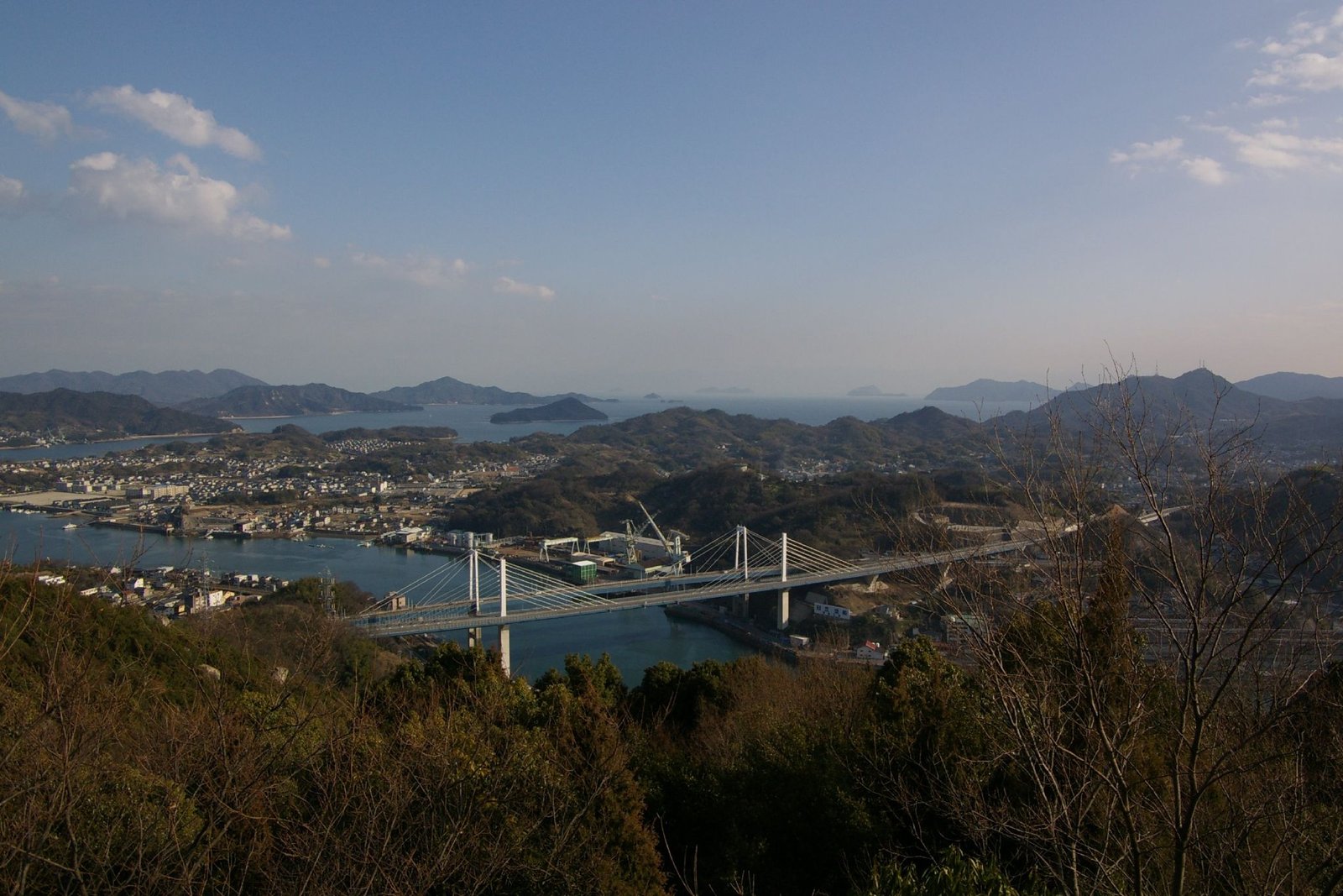 浄土寺山頂、展望台より。 | Mukaishima in Japan