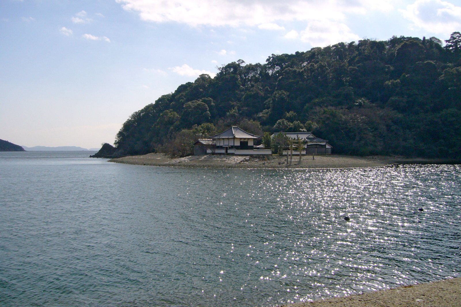 生島, , 兵庫県赤穂市の坂越浦より | Ako in Japan