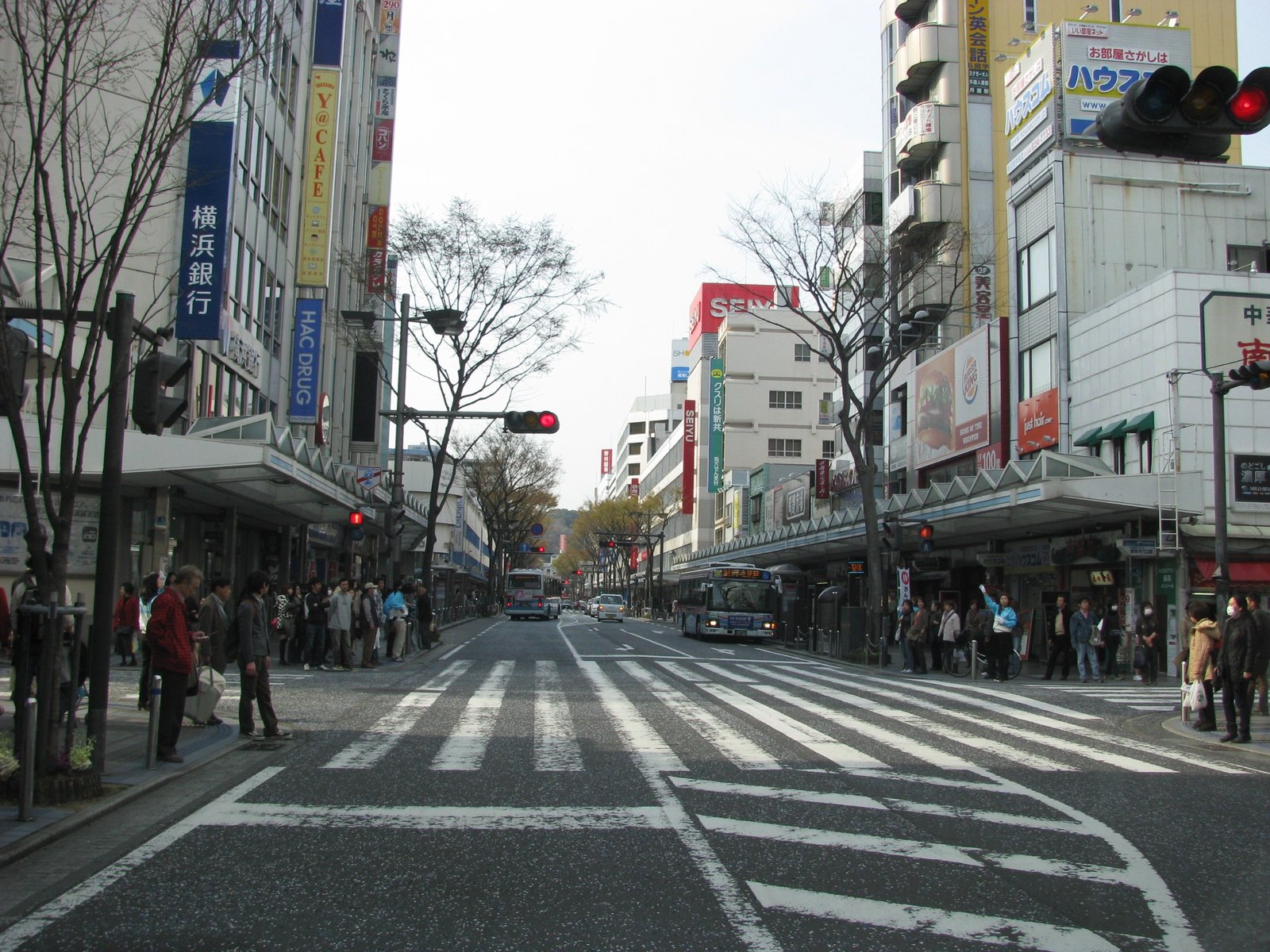 神奈川県横須賀市若松町付近の神奈川県道26号横須賀三崎線。 | Yokosuka in Japan