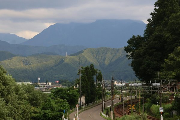 on the way down from a brewery up on the mountains | Ojiya in Japan