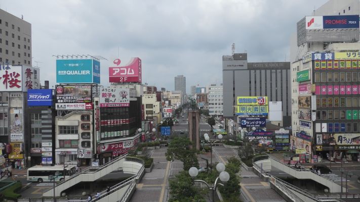 宇都宮駅新幹線ホームより撮影 | Utsunomiya in Japan
