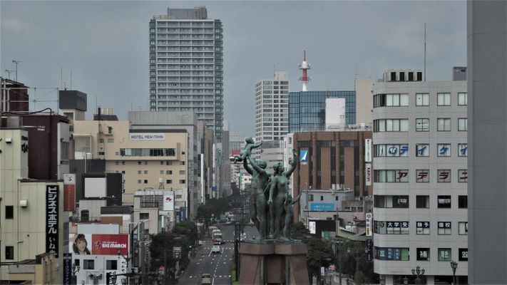 宇都宮駅新幹線ホームより撮影 | Utsunomiya in Japan