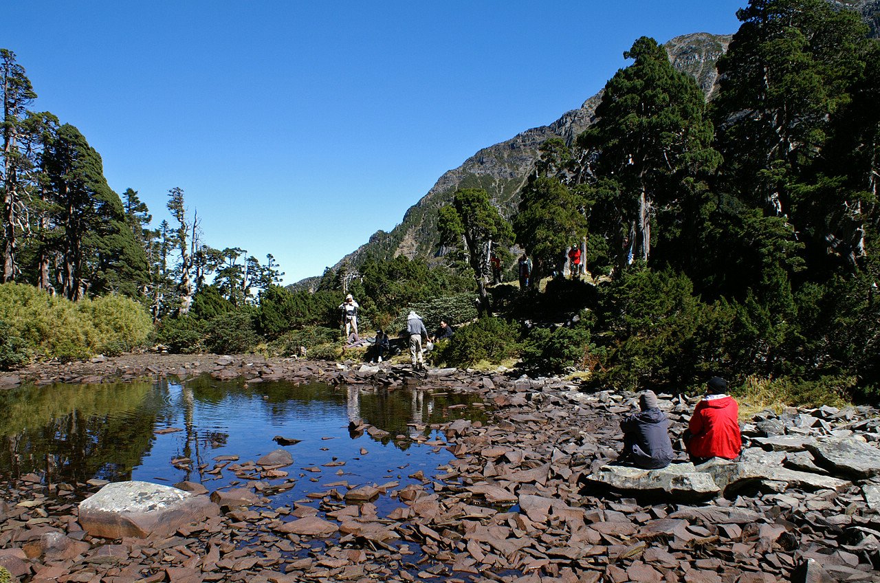 枯水期的翠池
The Green Jade Pond at low water level. | Shei-Pa National Park in Taiwan