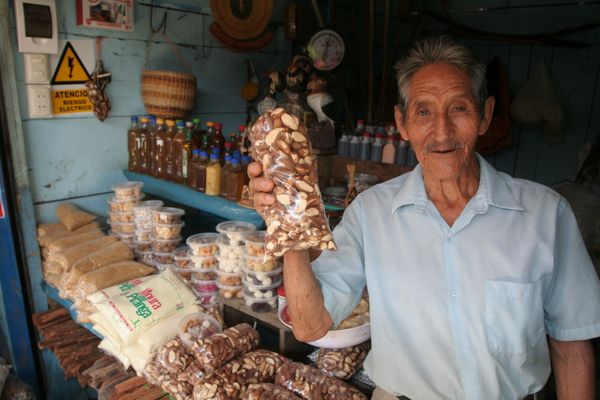 Brazil Nut salesman.  Puerto Maldonado, Peru. Photo by Steve Kessler. | Puerto Maldonado in Peru