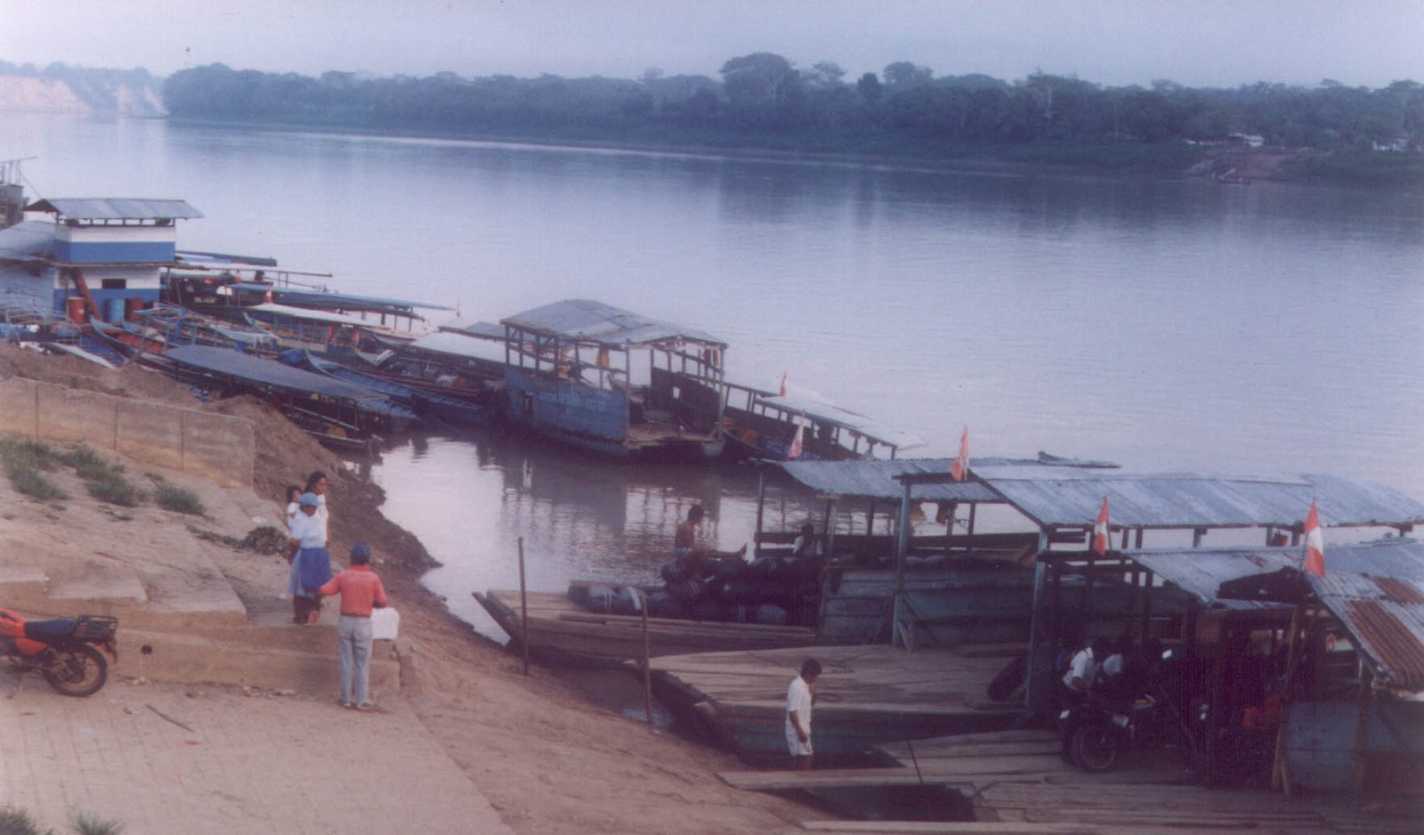 Ferry across the Madre de Dios River. | Puerto Maldonado in Peru