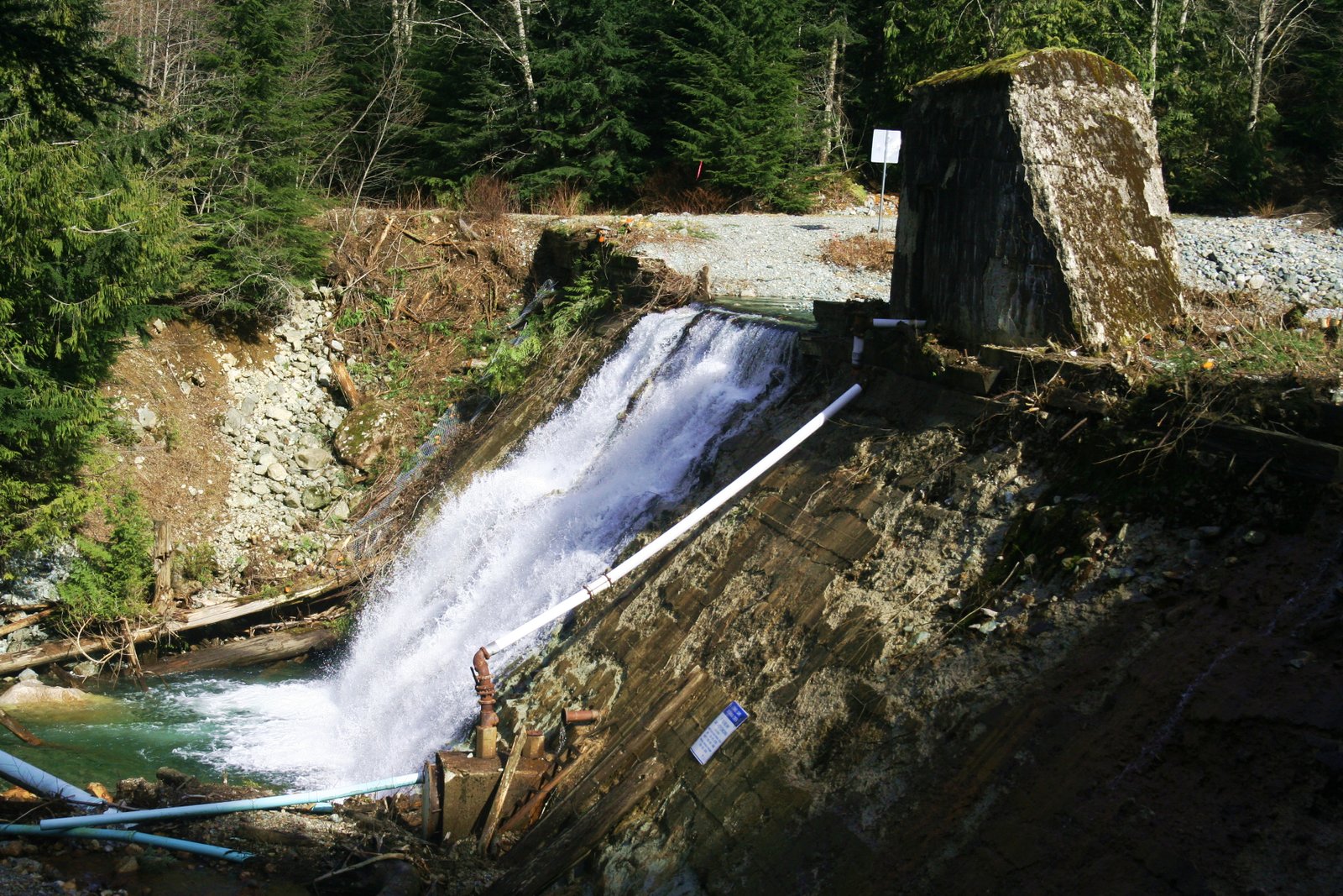 Image of Tunnel Dam taken on March 2015. | Britannia Beach in Canada