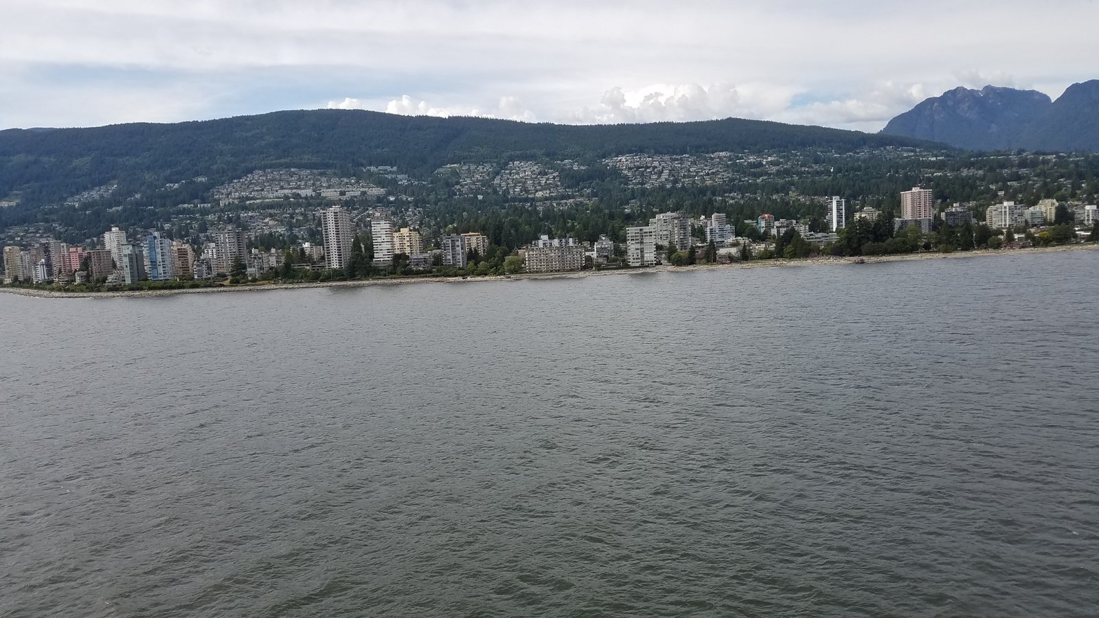 West Vancouver skyline in 2019 as seen from Burrard Inlet | West Vancouver in Canada