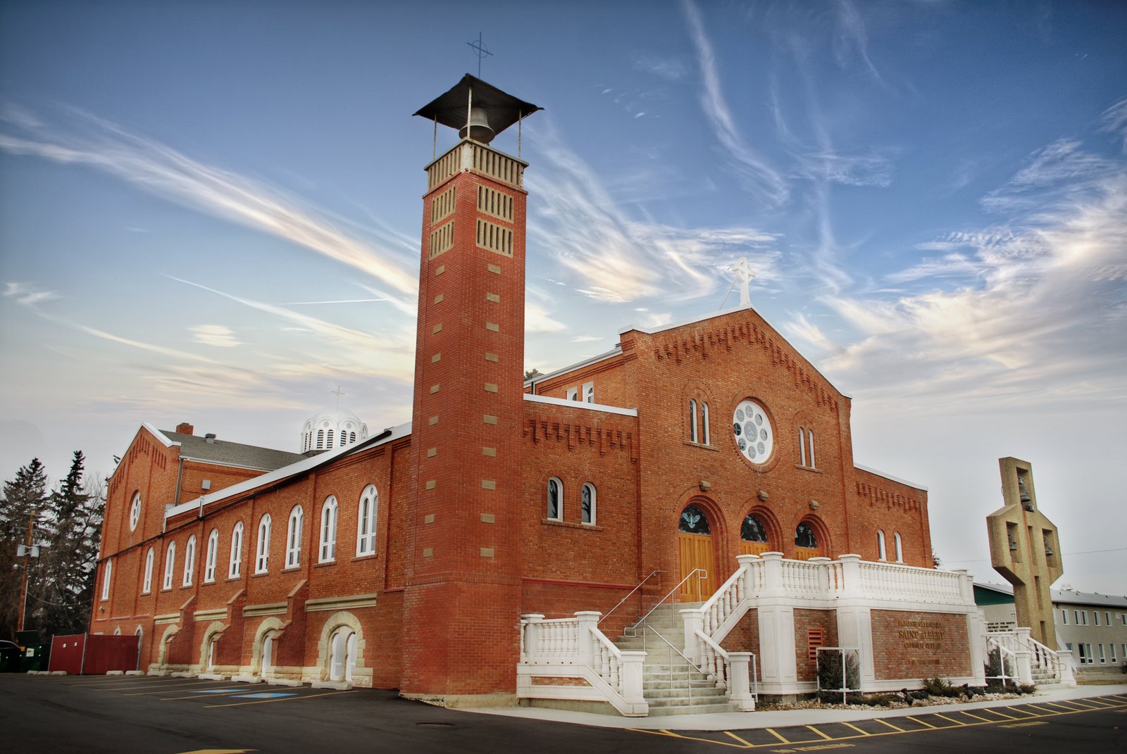 Fr. Albert Lacombe founded the St. Albert Mission in 1861, atop what is now St. Albert's Mission Hill on the current location of St. Albert Parish | St. Albert in Canada