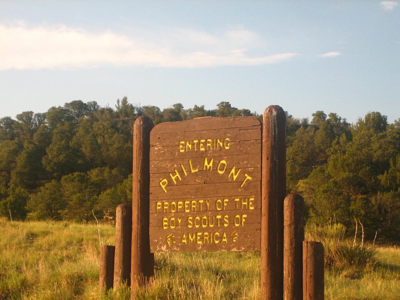 I took photo on July 14, 2008.Billy Hathorn (talk) 18:49, 19 September 2008 (UTC) | Philmont Scout Ranch in United States