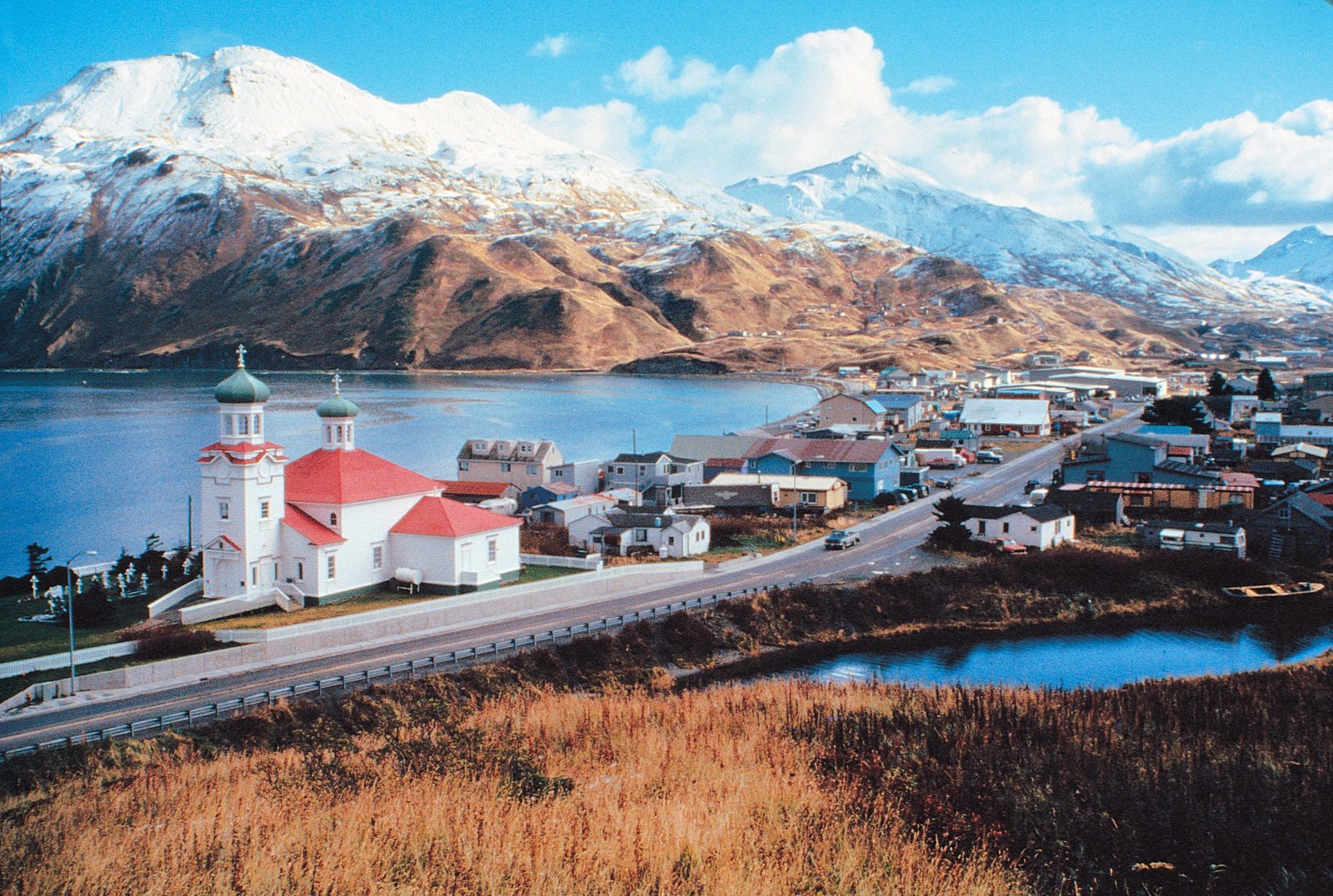 View of downtown Unalaska, Alaska. | Unalaska Island in United States