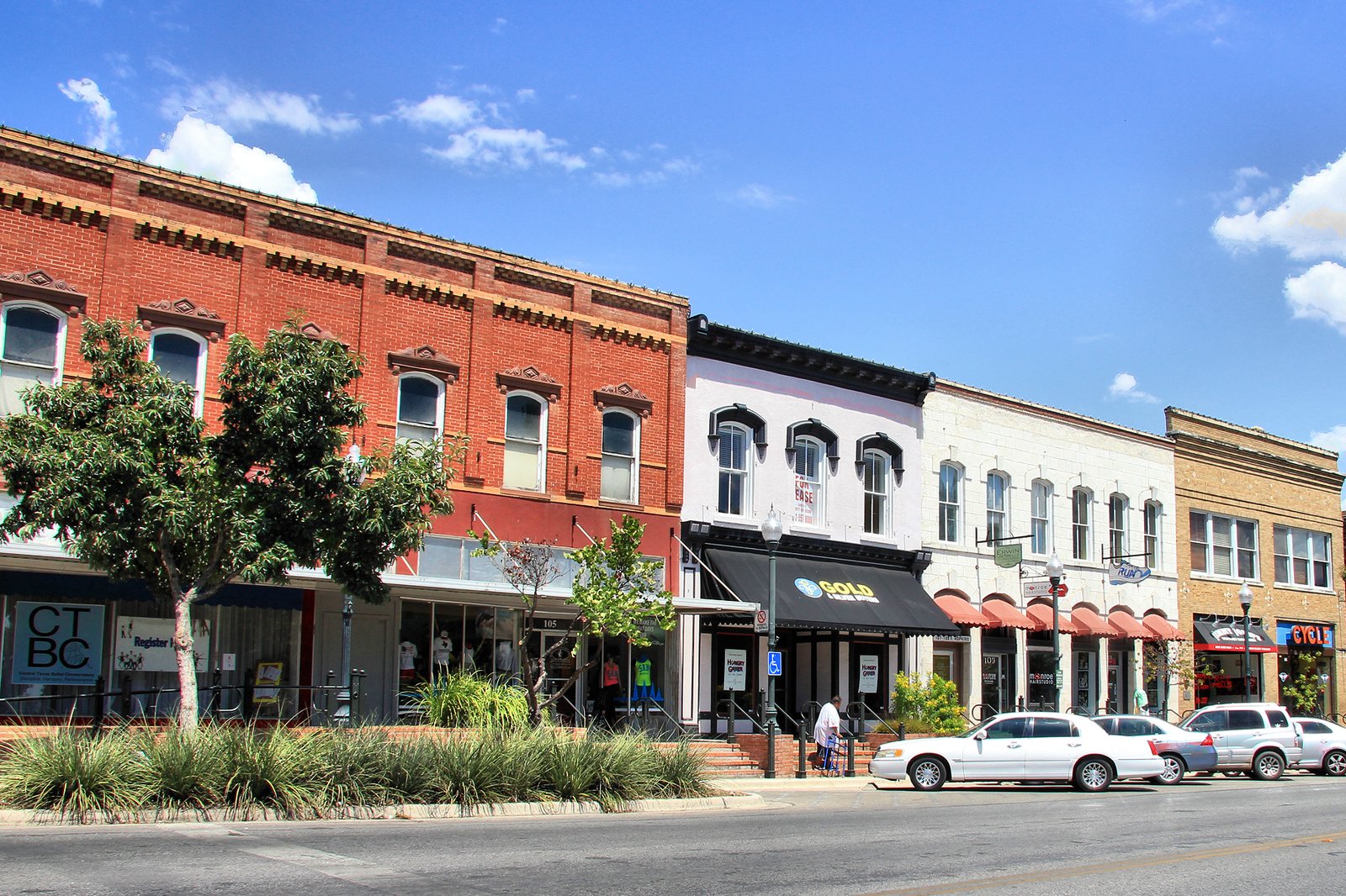 The Hays County Courthouse Historic District in San Marcos, Texas, United States. The district was listed on the National Register of Historic Places on August 26, 1983. | San Marcos in United States