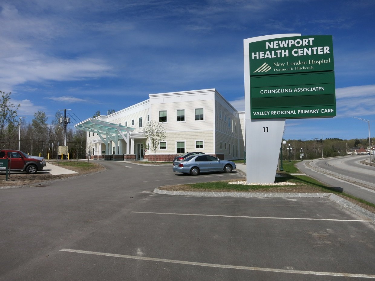 Photo shows the Newport Health Center at 11 John Stark Hwy, Newport, NH 03773. View is toward the northeast. | Newport in United States