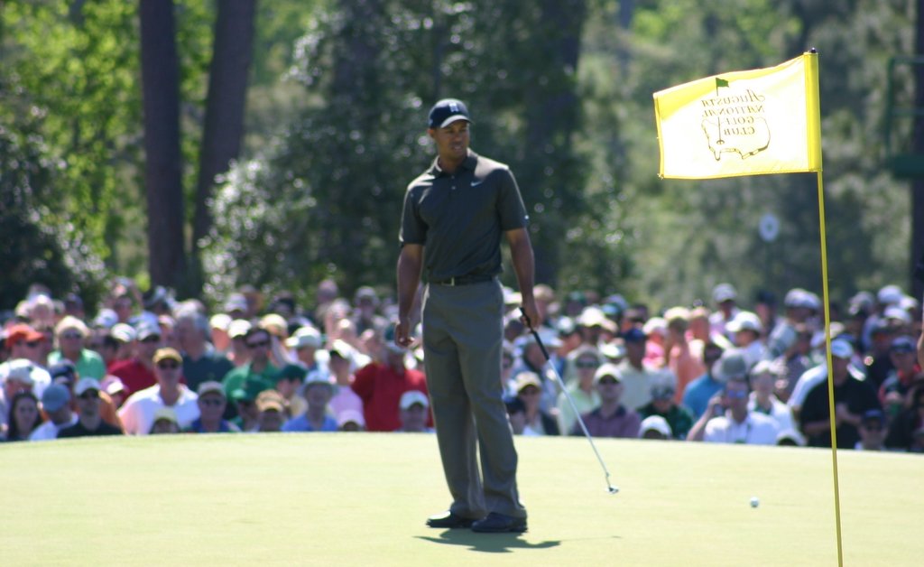 Tiger Woods during a practice round for the 2006 Masters Tournament. | Augusta in United States
