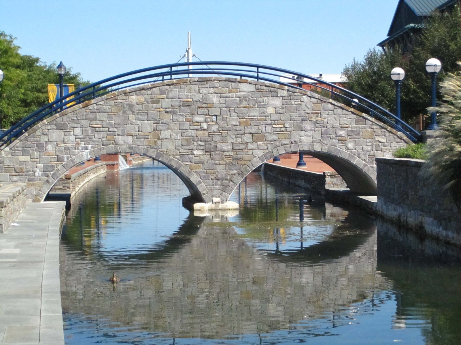 Bridge Reflections on the Carroll Creek | Frederick in United States