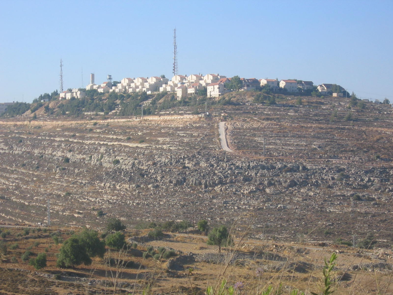 by Ramallite. View of Psagot settlement outside of Ramallah. | Ramallah in Palestinian Territories