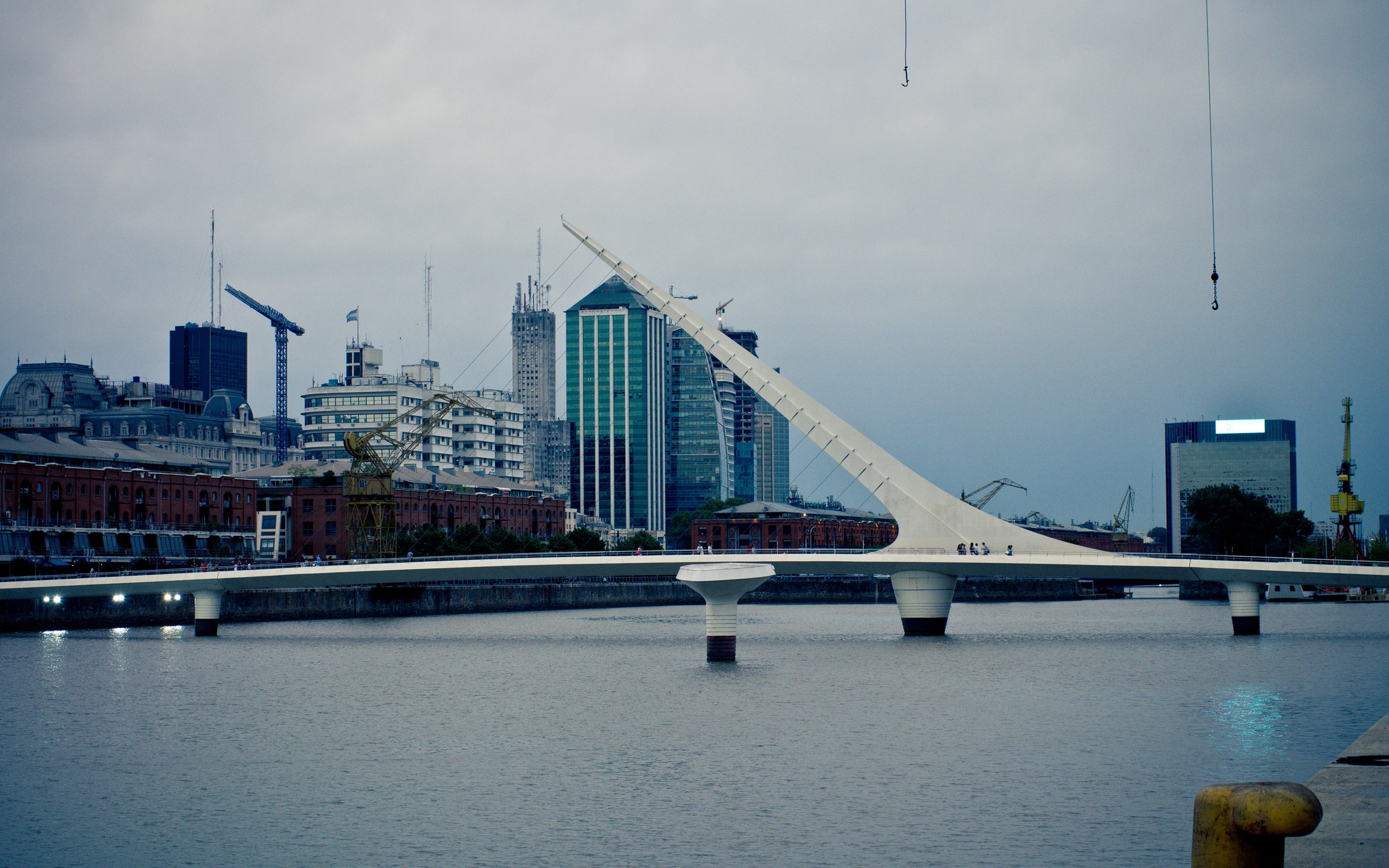 Puente de la Mujer - Spanning the divide with style in Buenos Aires.